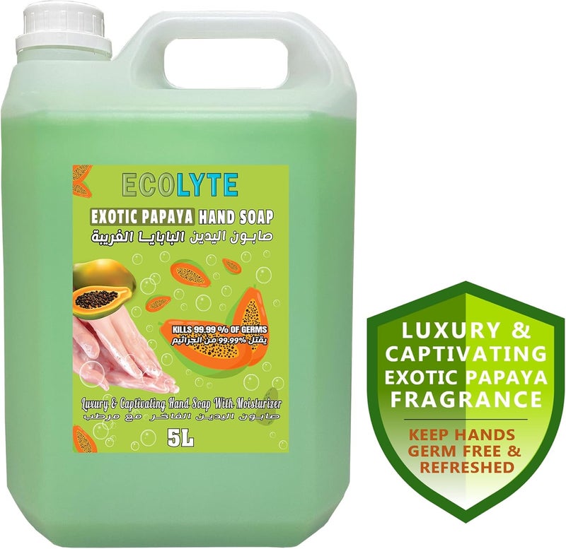 ECOLYTE+ صابون اليدين إيكوليت+ بابايا غريبة - 5 لتر - Image 2